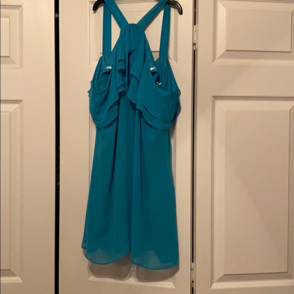 Mini blue dress